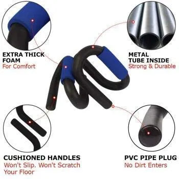 Healsyfit S-Shaped Push Up Bars