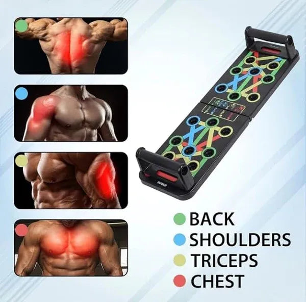 Healsyfit Multi-Function Push-Up Board | Non-Slip Foldable Trainer